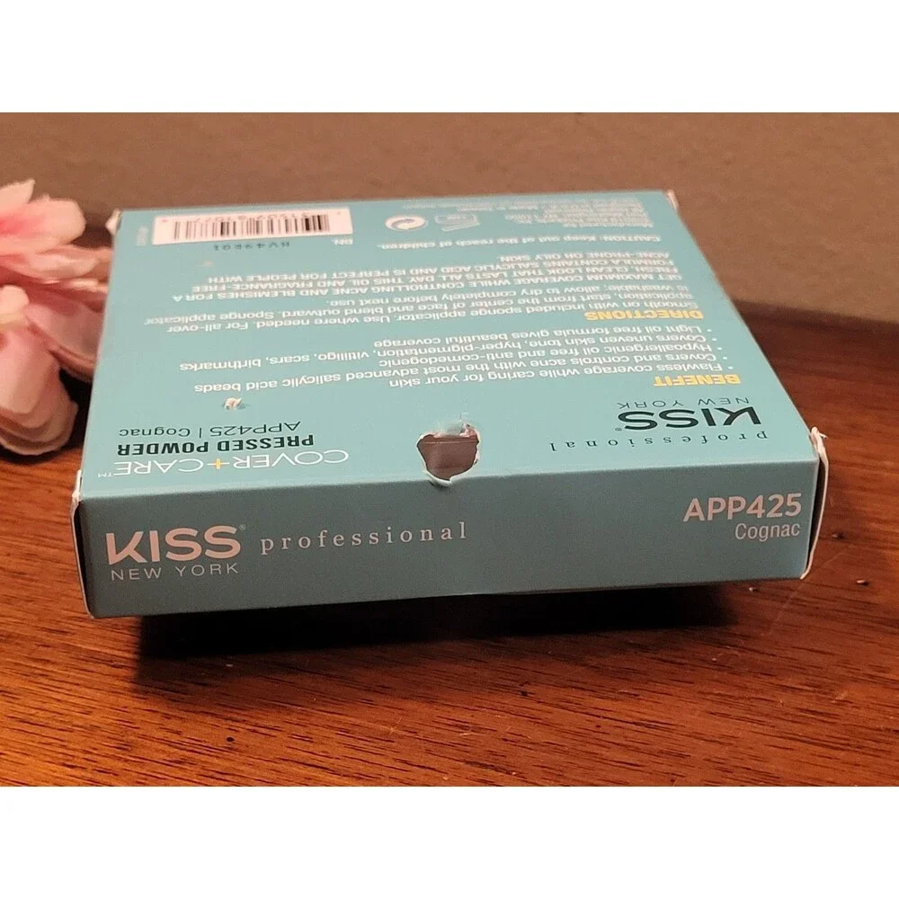 Kiss New York Cover + Care Cream Foundation APP425 COGNAC Acne Salicylic Acid